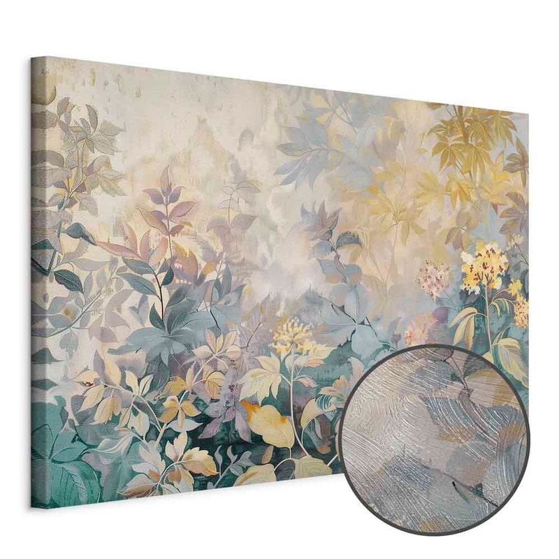 Produktvy av Tapestry pattern with a. En rund detaljförstoring visar den strukturerade gelytan.