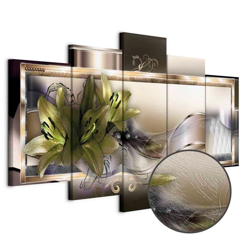 Produktvy av Frame of beauty. En rund detaljförstoring visar den strukturerade gelytan.
