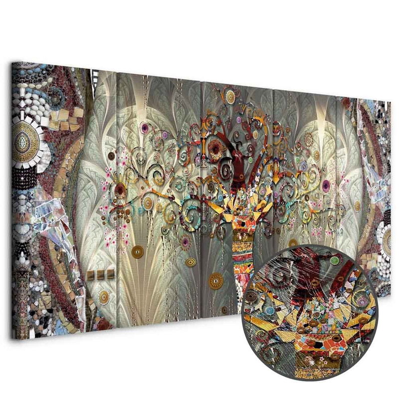 Produktvy av Tree of life narrow. En rund detaljförstoring visar den strukturerade gelytan.