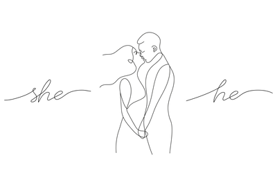 Vooraanzicht van Love triptych. De volledige gedrukte compositie is te zien op 3 canvasdelen met zichtbare tussenruimten.
