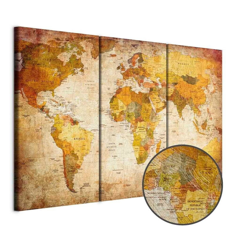 Produktvy av Antique travel. En rund detaljförstoring visar den strukturerade gelytan.