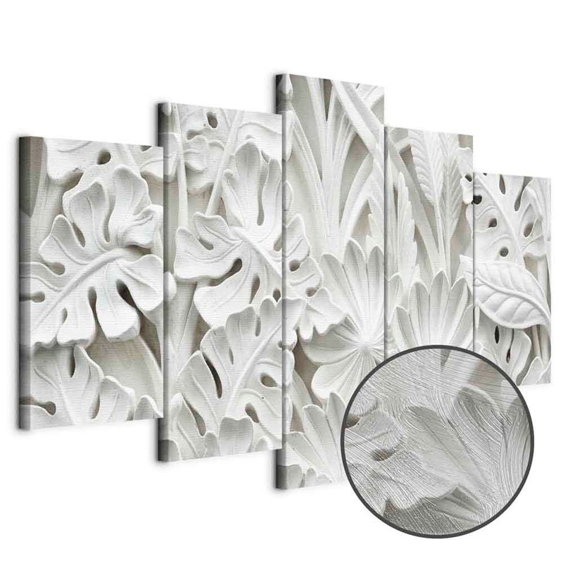 Produktvy av Alabaster garden wide. En rund detaljförstoring visar den strukturerade gelytan.
