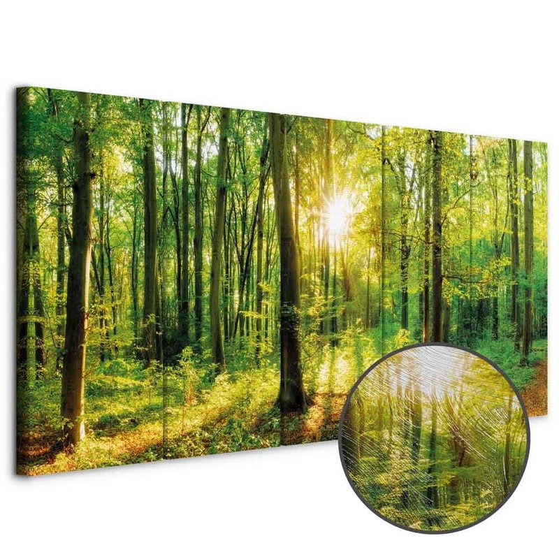 Produktvy av Magic forest. En rund detaljförstoring visar den strukturerade gelytan.