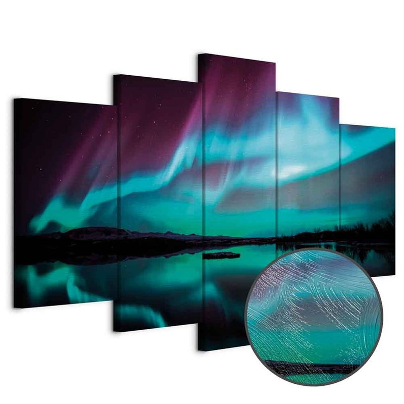 Produktvy av Night light ii. En rund detaljförstoring visar den strukturerade gelytan.