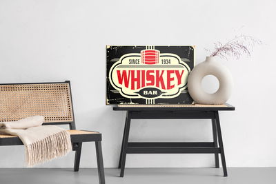 Ljuddämpande tavla - Vintage whiskey bar