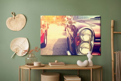 Ljuddämpande tavla - American retro car