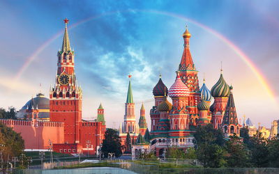 Ljuddämpande tavla - Panorama of the red square