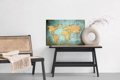 Ljuddämpande tavla - The world map