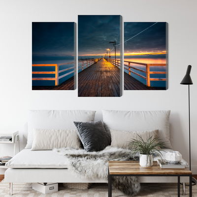 Ljuddämpande tavla - Evening view of the wooden