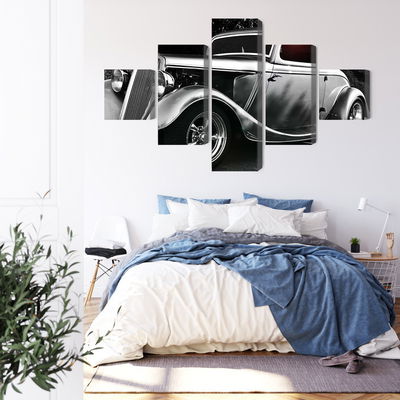 Ljuddämpande tavla - Vintage style hot rod car