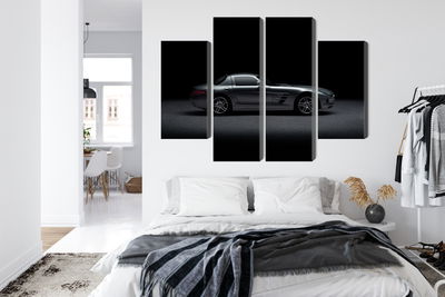 Ljuddämpande tavla - Sports car on a dark