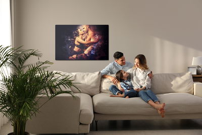 Ljuddämpande tavla - Couple in embrace