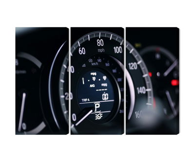 Ljuddämpande tavla - Modern car speedometer