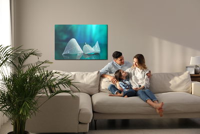 Ljuddämpande tavla - Leaves on a macro scale