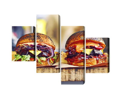 Ljuddämpande tavla - Vegan burgers