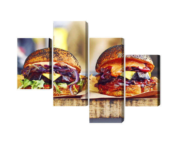 Ljuddämpande tavla - Vegan burgers