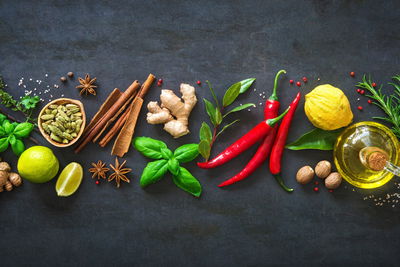 Ljuddämpande tavla - Fresh aromatic spices