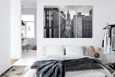 Ljuddämpande tavla - Black and white panorama