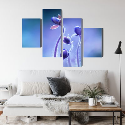 Ljuddämpande tavla - Delicate flowers on a macro