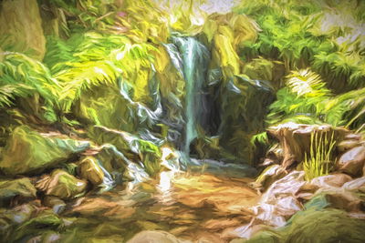 Ljuddämpande tavla - A waterfall in the jungle