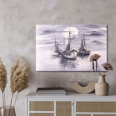 Ljuddämpande tavla - The sea and the ships are