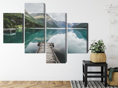 Ljuddämpande tavla - View of the lovatnet lake