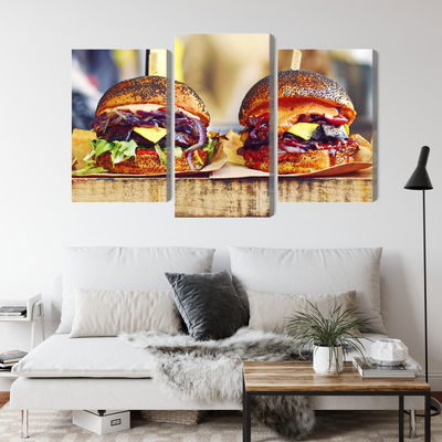 Ljuddämpande tavla - Vegan burgers