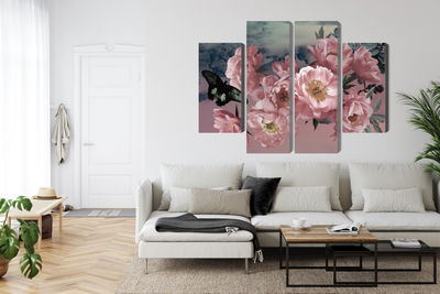 Ljuddämpande tavla - Bouquet of flowers