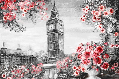 Ljuddämpande tavla - View from the balcony on big