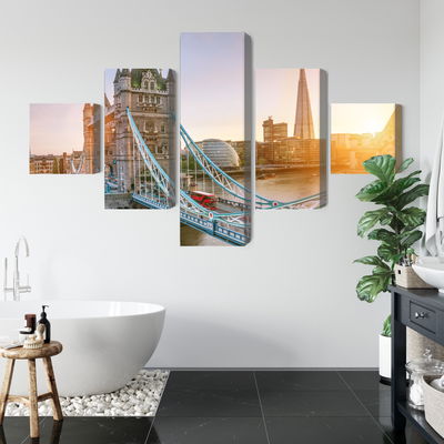 Ljuddämpande tavla - Tower bridge at sunrise