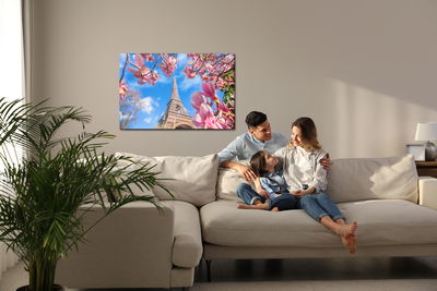 Ljuddämpande tavla - Eiffel tower between