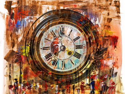 Ljuddämpande tavla - Passing time