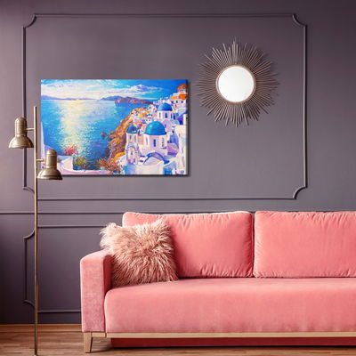 Ljuddämpande tavla - Sea in greece