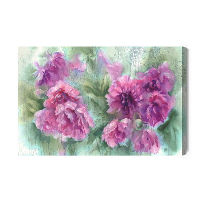 Ljuddämpande tavla - Peonies in watercolor
