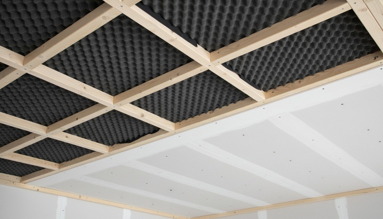 Hur ljudisolerar man ett tak i ett rum md trummor?