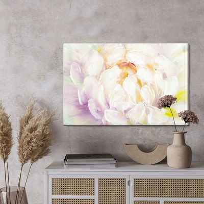 Ljuddämpande tavla - Painted peony flowers