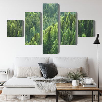 Ljuddämpande tavla - The green of the forest