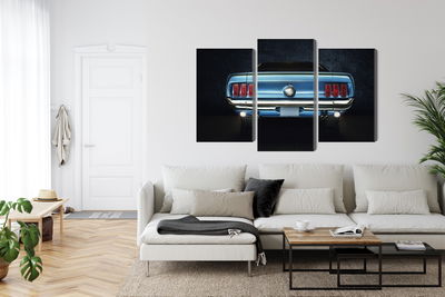 Ljuddämpande tavla - The back of an old ford