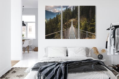 Ljuddämpande tavla - Suspension bridge in a 3d