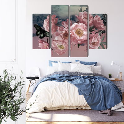 Ljuddämpande tavla - Bouquet of flowers