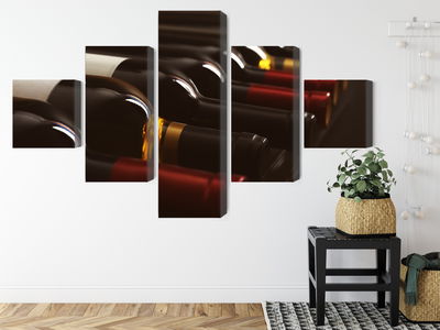 Ljuddämpande tavla - Delicious wine bottles