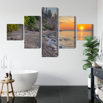 Ljuddämpande tavla - Sunset on the baltic sea