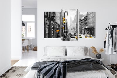 Ljuddämpande tavla - American city street view