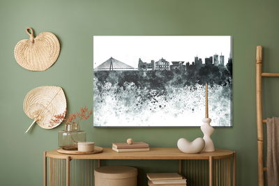 Ljuddämpande tavla - Black white panorama