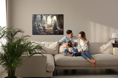 Ljuddämpande tavla - Miracle at cana in galilee