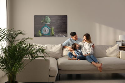 Ljuddämpande tavla - Vegetables on weight