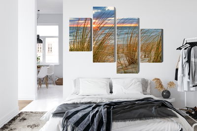 Ljuddämpande tavla - Sunrise on the beach of rügen