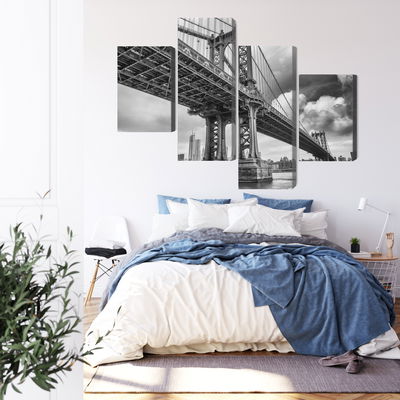 Ljuddämpande tavla - Manhattan bridge in New York