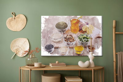 Ljuddämpande tavla - Spices, herbs and honey