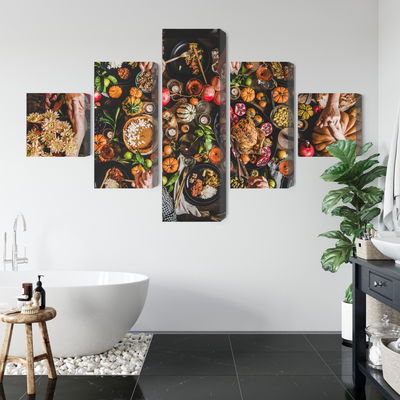 Ljuddämpande tavla - The table was set abundantly